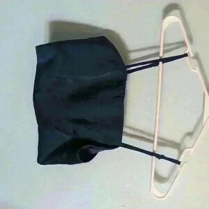 Showpo blue satin crop top